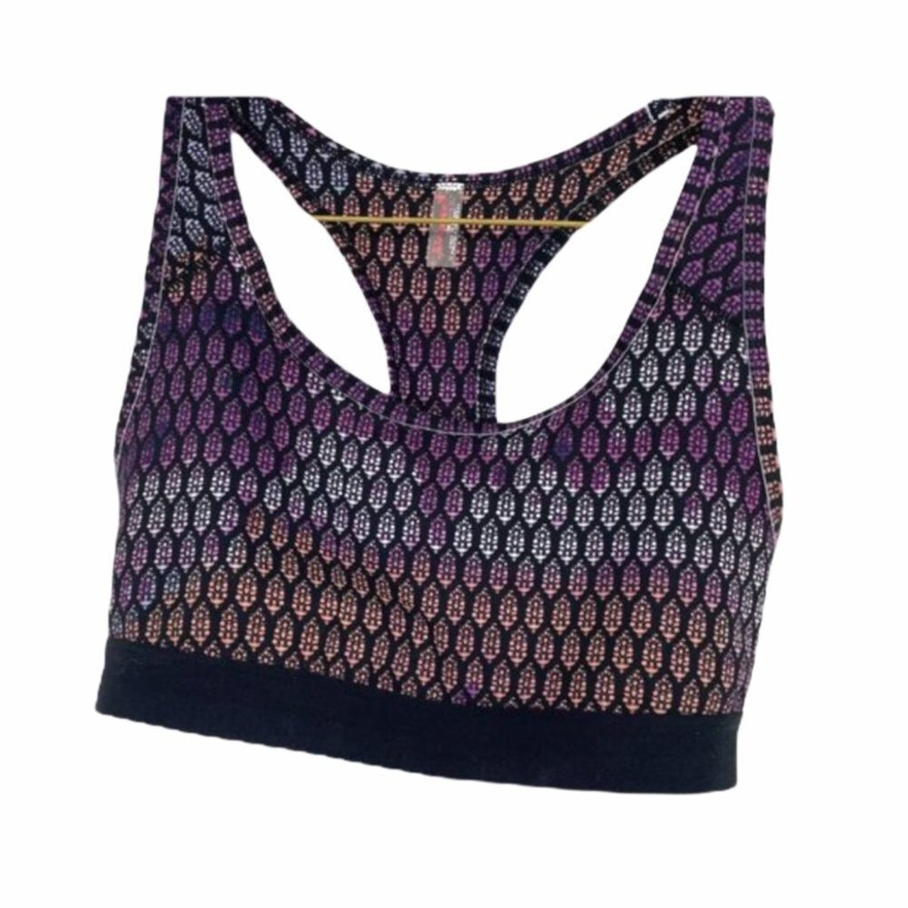 NWT Free People Move Me Bra XS printed sports bra - Picture 2 of 12